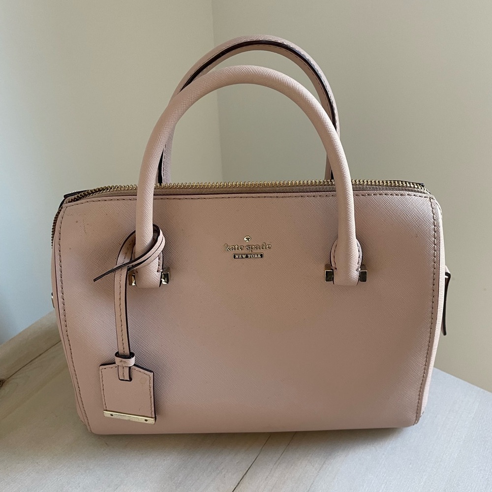 Kate Spade top handle purse in rosy cheeks